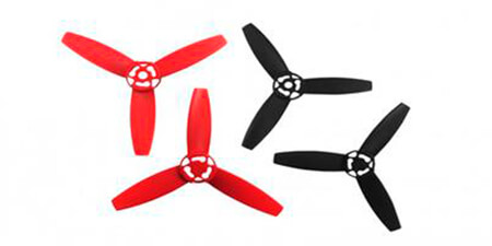 Hélices negro y rojo Bebop Drone